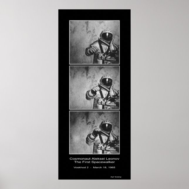 Cosmonaut Aleksei Leonov - First Spacewalker Poster (Framsidan)