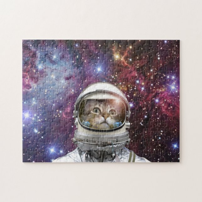 Cosmonaut-katt Pussel (Horisontell)