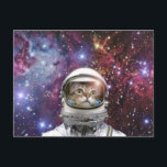 Cosmonaut-katt Vykort<br><div class="desc">kattkattungdjur,  kattungkattunge kattunge,  meow kattdjur tabby astronaut,  galet roligt utrymme,  astronaut vackra cosmonaut,  sosmos,  framtidshund,  himlar rymdgalax,  universalkattungar,  kattungar,  kattungar,  kattunge meow kattdjur tabby</div>