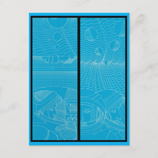 Cosmonaut One-vykort Vykort (Framsida)