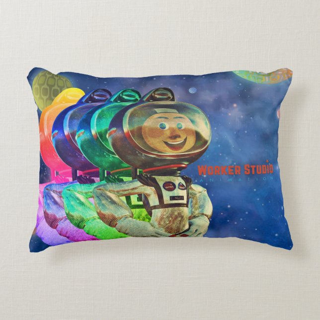 Cosmonut "Stargate" dekorativ kudde (Framsidan)