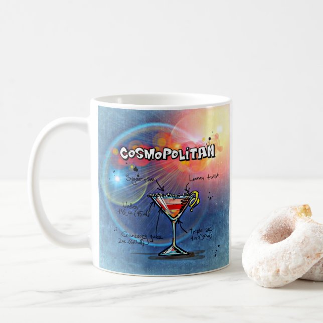 Cosmopolitan Cocktail (#2 av 12 Recipe-uppsättning Kaffemugg (Med munk)