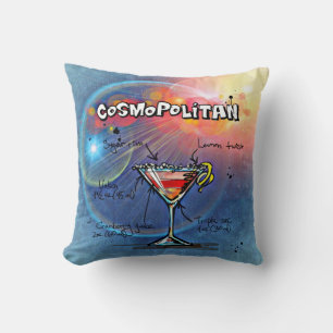 Cosmopolitan Cocktail (#2 av 12 Recipe-uppsättning Kudde