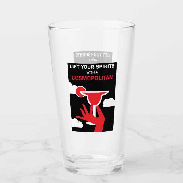 Cosmopolitan Cocktail Drink Glaskopp (Framsida)