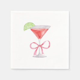 Cosmopolitan Cocktail Napkin Pappersservett