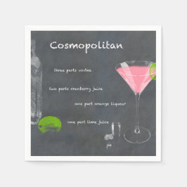 Cosmopolitan Cocktail Recipe Pappersservett