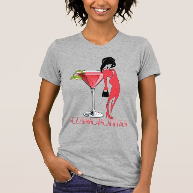 Cosmopolitan Cocktail T Shirt (Framsida)