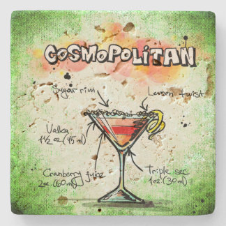 Cosmopolitan Drink Recipe Underlägg Sten