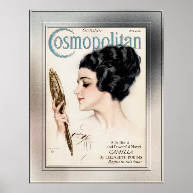 Cosmopolitan FC oktober 1917 av Harrison Fisher Poster (Framsidan)