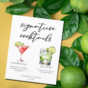 Cosmopolitan Gin & Tonic Signaturdrinkmeny