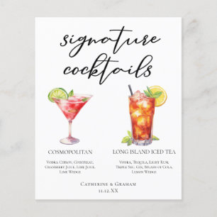 Cosmopolitan Long Island Namnteckning Cocktails Me