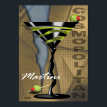 Cosmopolitan Martini | Art deco Poster<br><div class="desc">"Cosmopolitan Martini" art deco art.</div>