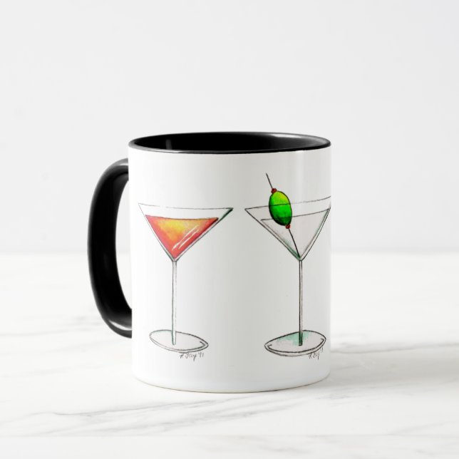 Cosmopolitan Martini Manhattan Cocktail Drinks Mug Mugg (Framsida vänster)