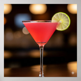 Cosmopolitan Recipe Poster