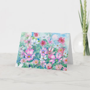 "Cosmos" Blank Notecard Tack Kort