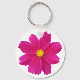 cosmos-blomma nyckelring