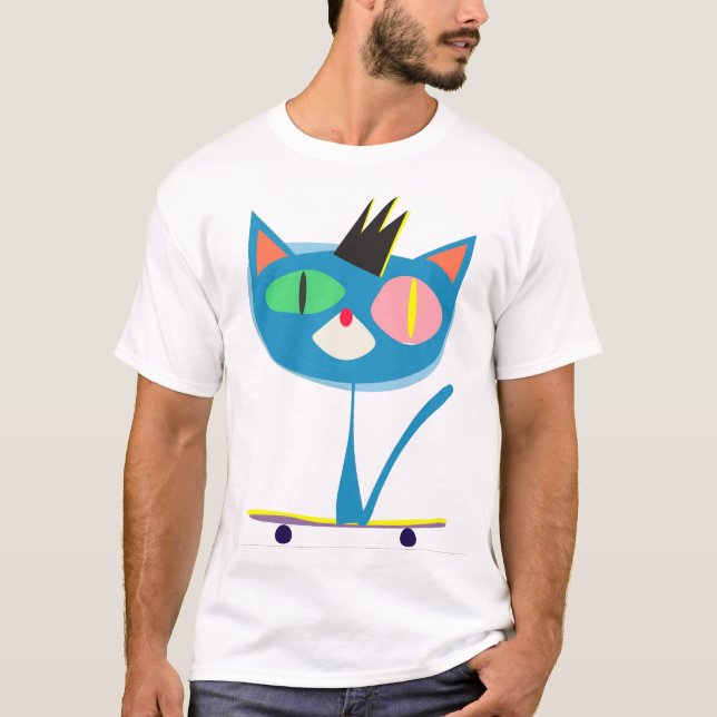 COSMOS Crowned Cat T-Shirt (Framsida)