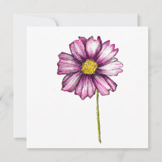 Cosmos Flower Anteckningskort