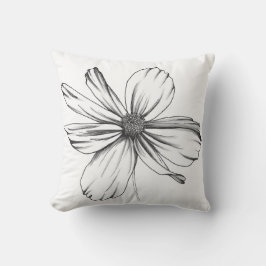 Cosmos Flower Pillow Kudde