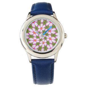 Cosmos Flowers Mönster Armbandsur