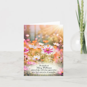Cosmos Flowers Sympathy Tack Kort