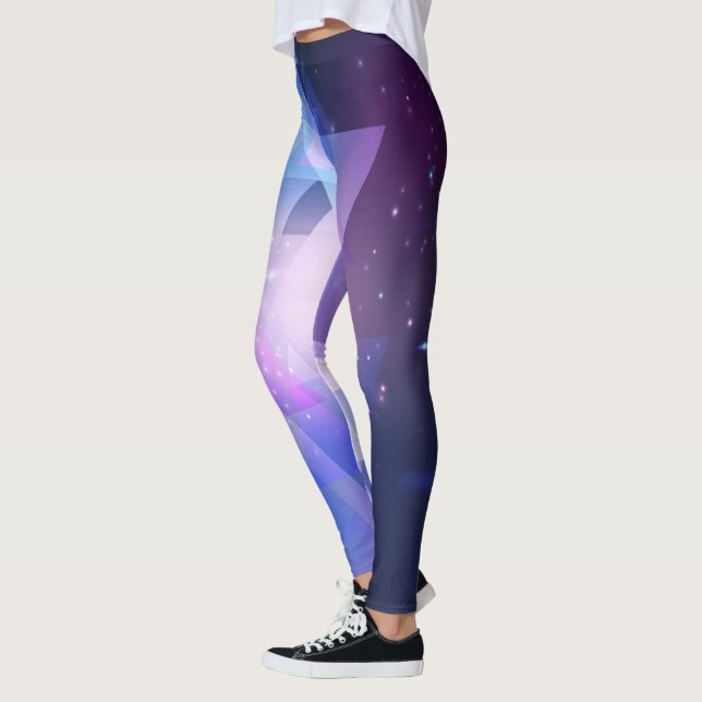 Cosmos Galaxy Design Leggings (Vänster)