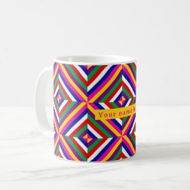 Cosmos-infinite Personalized Mug - Magenta/Yellow Kaffemugg