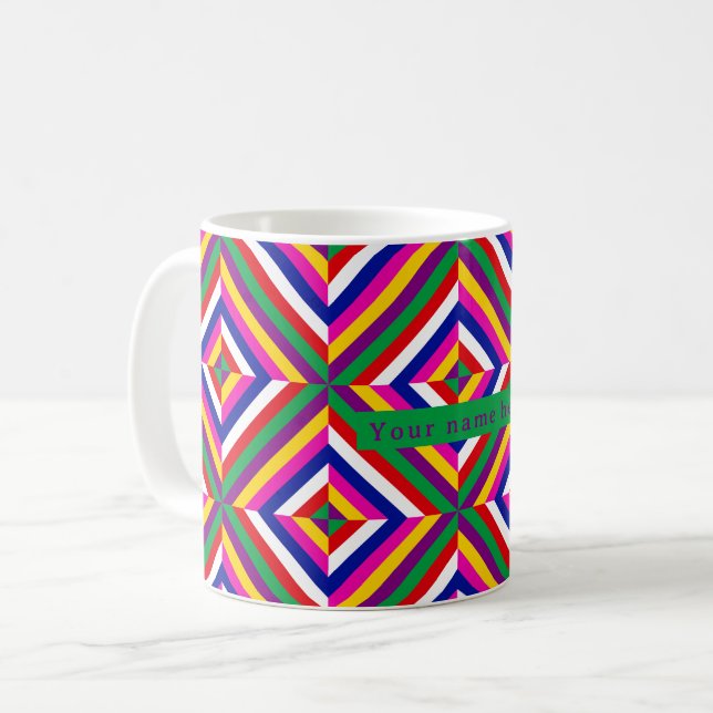 Cosmos-infinite Personalized Mug - Purple/Green Kaffemugg (Framsida vänster)