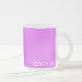 Cosmos lila färg namn frostad glasmugg