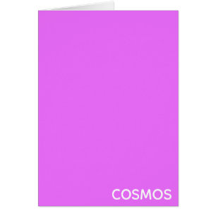 Cosmos lila färg namn hälsningskort