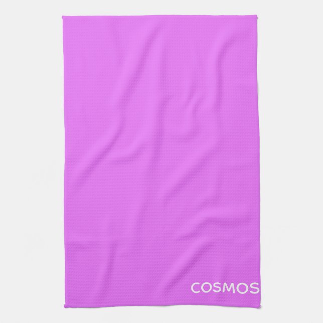 Cosmos lila färg namn kökshandduk (Vertikal)