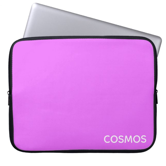 Cosmos lila färg namn laptop fodral (Framsidan)