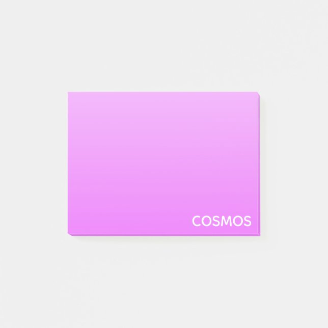 Cosmos lila färg namn post-it block (Framsida)