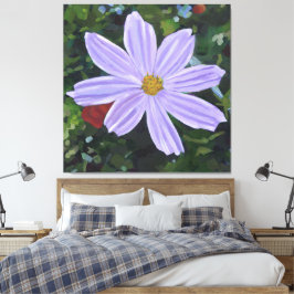 Cosmos lila stor blomma canvastryck