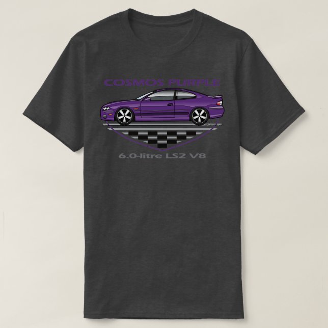 Cosmos Lila T Shirt (Design framsida)