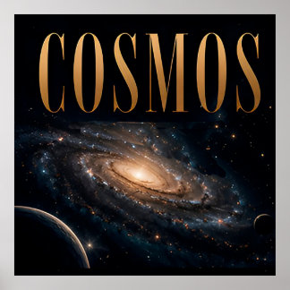 Cosmos Lyx Space Redaktionell Grafisk Poster