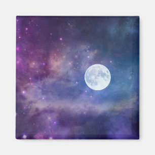 Cosmos, måne och tvillingstjärnor, fullt magnet