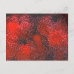 "Cosmos Red" - vykort för abstrakt design