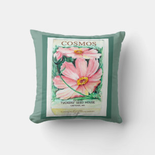 Cosmos Seed Packet Kudde