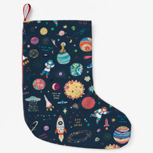 Cosmos Space: Hand plockade Liten Julstrumpa