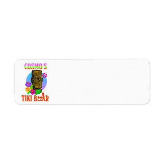 Cosmos Tiki Pub Returadress Etikett