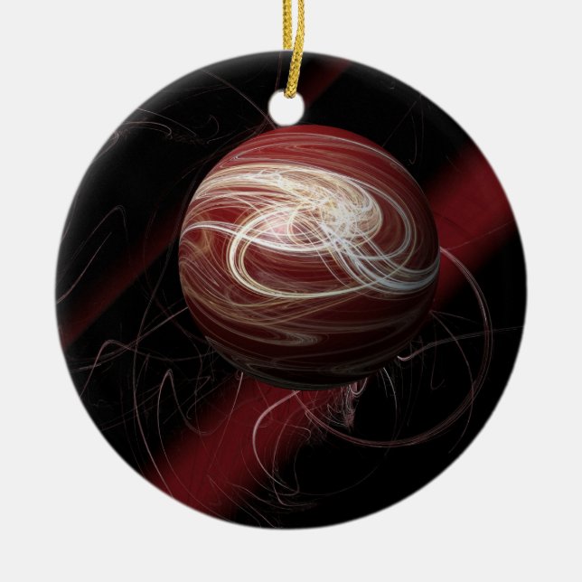 Cosmos trådar julgransprydnad keramik (Framsidan)