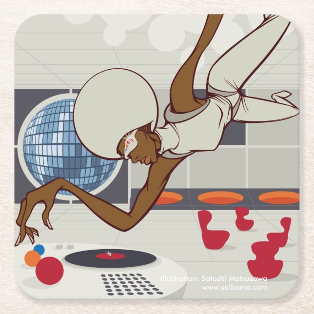 Cosmos Underlägg Papper Kvadrat (Framsidan)