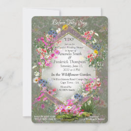 Cosmos vilda blommor inbjudningar