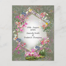 Cosmos vilda blommor meddelande vykort