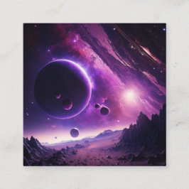 Cosmos Visitenkarte Fyrkantigt Visitkort