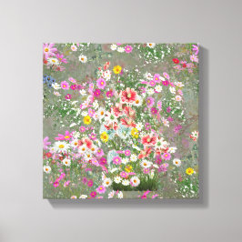 Cosmos Wilderness Vild-Flowers Canvastryck