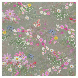 Cosmos Wilderness Vild-Flowers Tyg