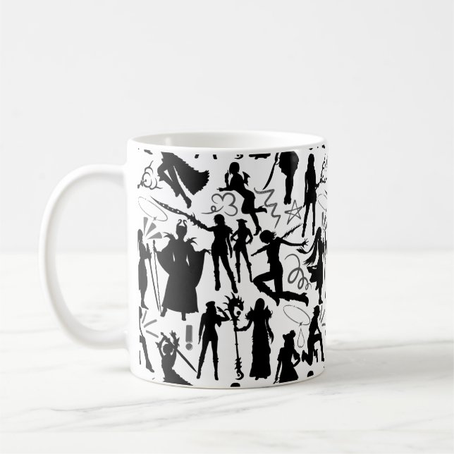 Cosplay Anime-åtgärder mönster.w No BG Kaffemugg (Vänster)