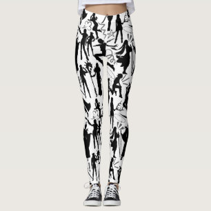 Cosplay Anime-åtgärder mönster.w No BG Leggings